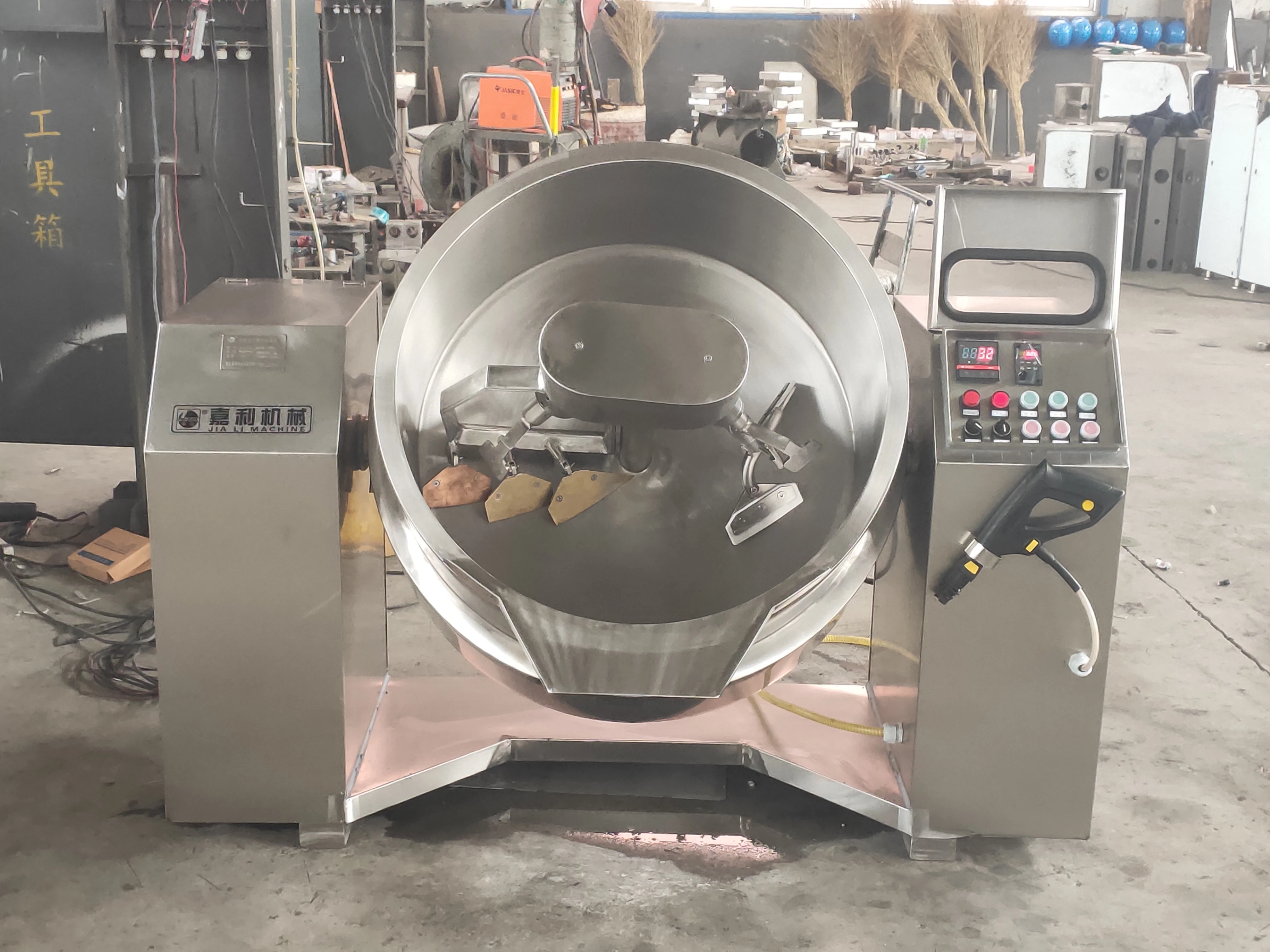 Индукционная модель электромагнитного нагрева планетарного перемешивания приготовления пищи автоматический жаккардовый чайник