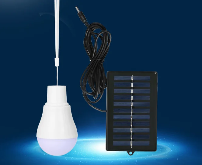 Светодиодные фонари на солнечной панели, Светильники для палатки, освещение двора, кемпинга, улицы, для помещений, 3 Вт