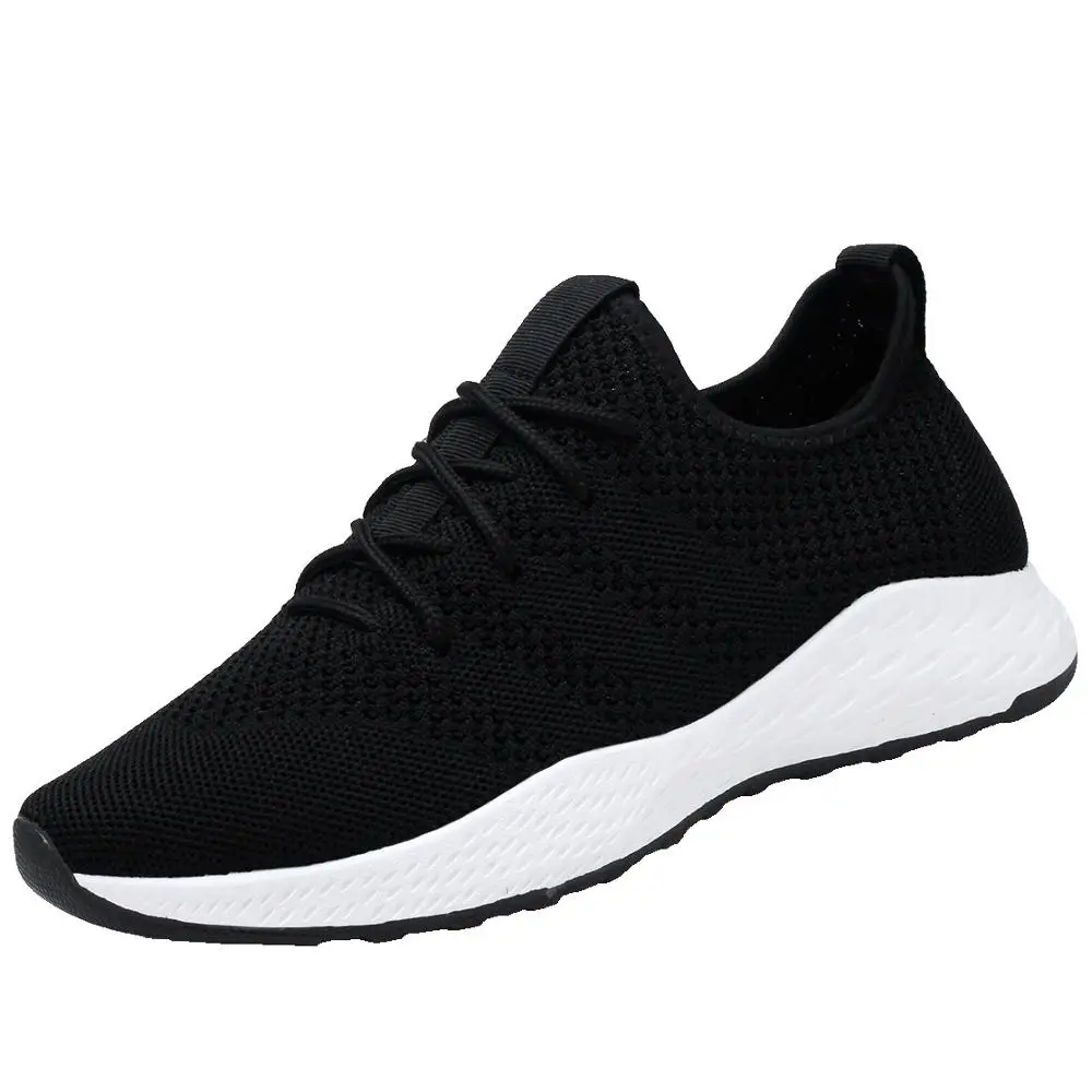 Fly Weaving Air Cushion Sneakers Wear-resistant Running Shoes Breathable Lightweight Travel Sport Shoes