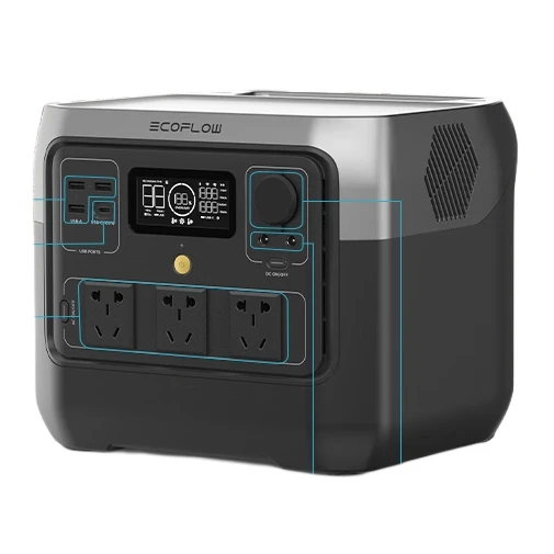 river 2 pro 768wh Portable Power Station 800W Outdoor Camping solar energy storage quick charge LiFePO4 battery