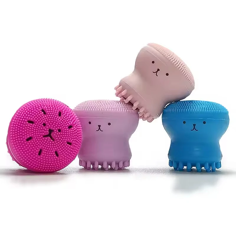 Super Soft Silicone Face Wash Cleanser Brush Massage Exfoliante Facial Cleansing Octopus Face Washing Brush