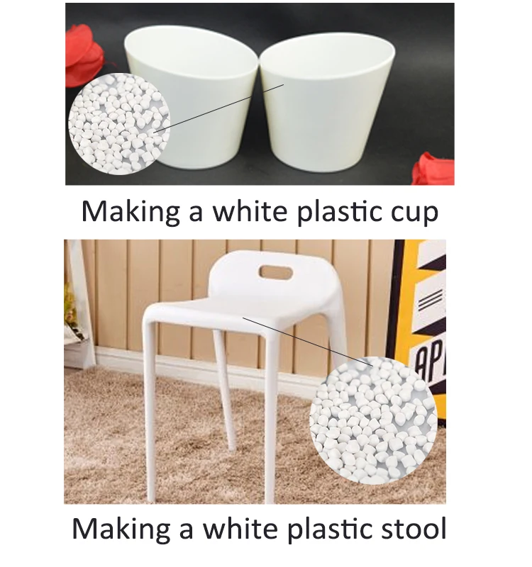 
ldpe plastic PP PE polypropylene granule white masterbatch for PVC pipe 