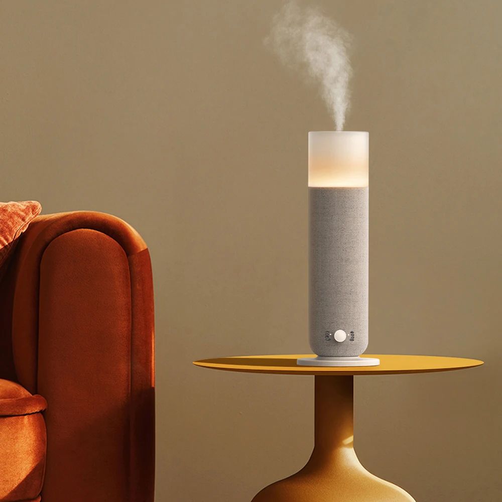 SCENTA Manufacturer New Design Automatic Fabric Wrap Perfume Oil Diffuser Tower,Luxury Bluetooth Home Air Scent Diffuser Machine