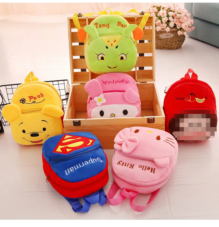 3D Cartoon Plush Children Backpacks kindergarten Schoolbag Animal Kids Backpack Children School Bags Girls Boys Backpacks