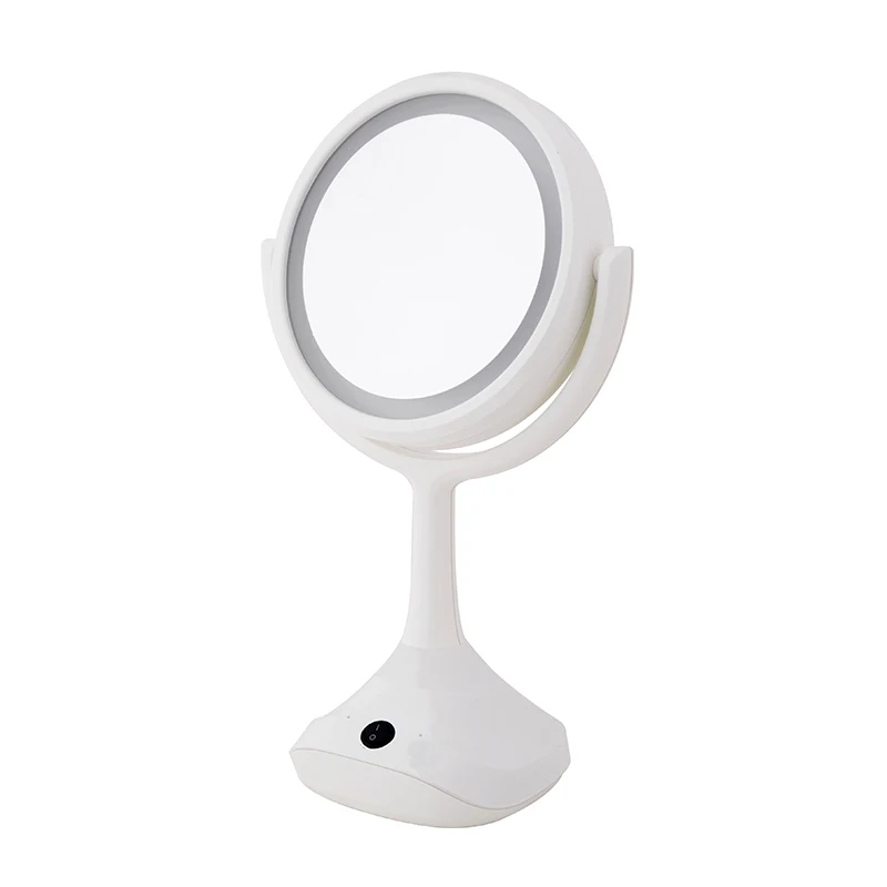 1X/5X Magnification Led Makeup Mirror Double Sides 360 Degree Rotation Lighted Plastic Cosmetic Table Mirror