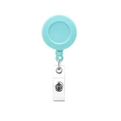 Promotion Display ID Name Card Metal Badge Holder Anti-Lost Clip Office Supply 360 Rotation Retractable Badge Reel