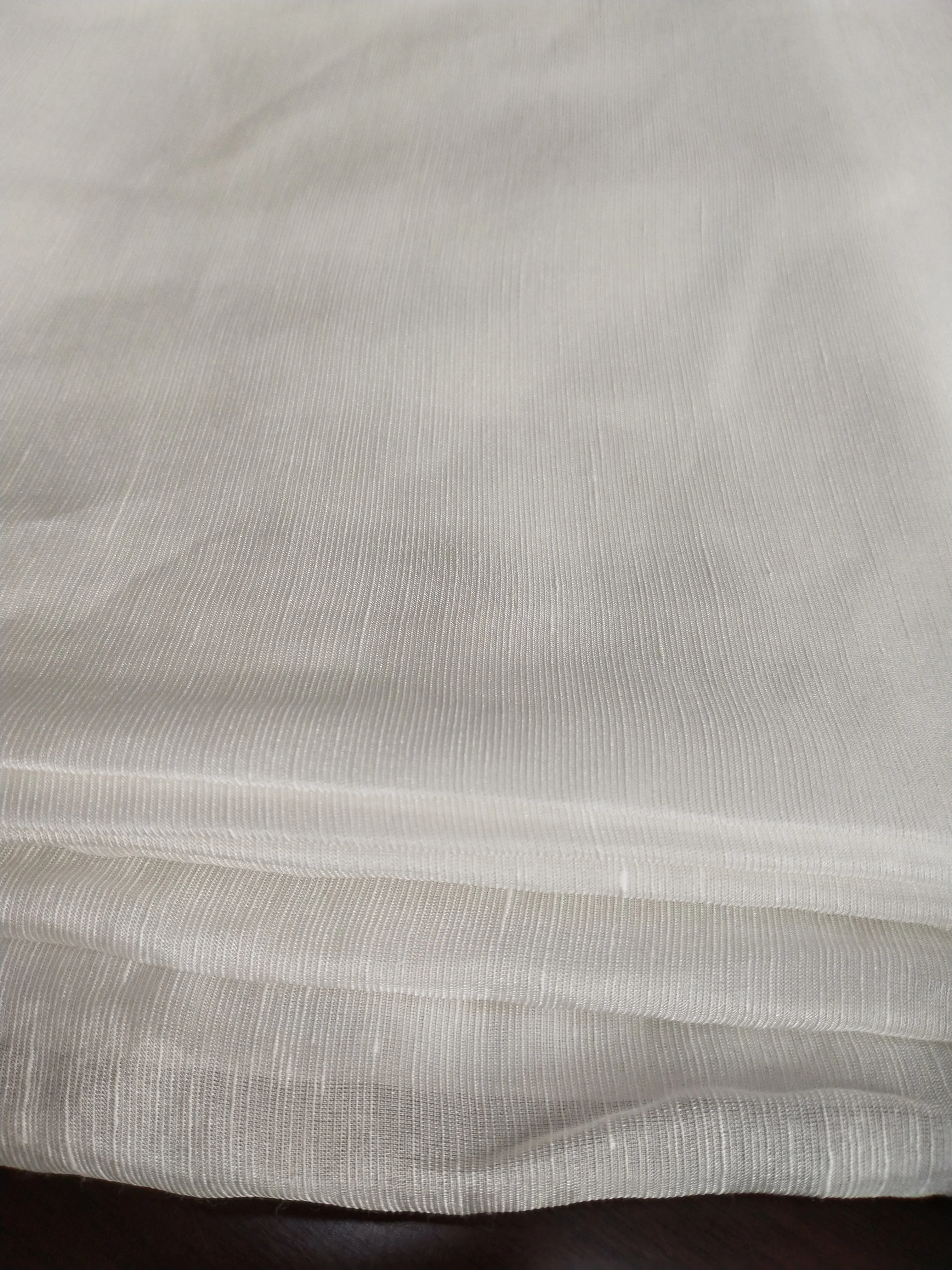 Китайская шелковая льняная шифоновая ткань белого цвета для печати и окрашивания