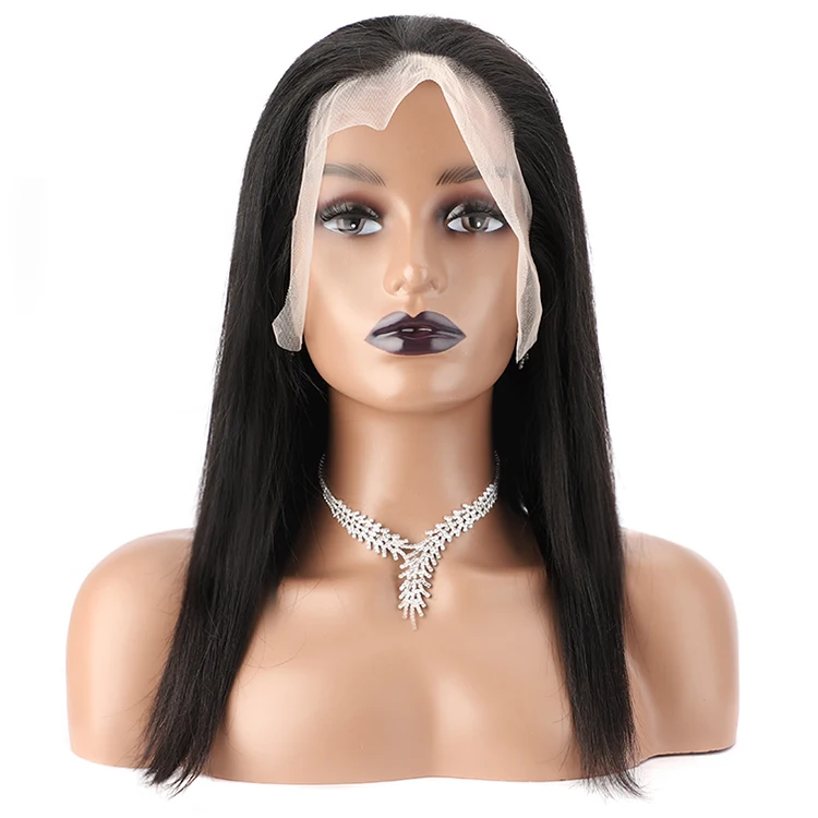 Forcuteu перуанские натуральные цвета с кутикулой в одном направлении Virgin с прямыми 13x6 Швейцарский синтетические волосы на кружеве длинный парик человеческих волос для чернокожих женщин