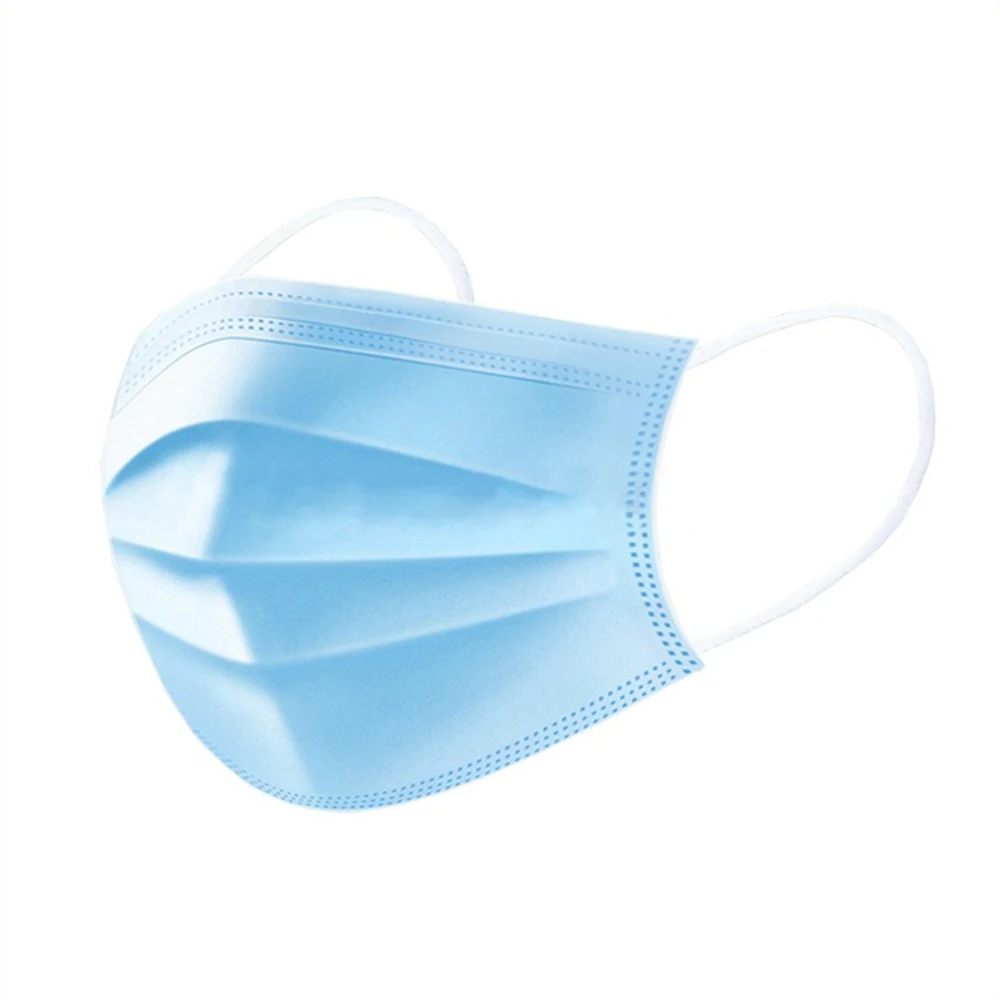 Высокое качество Быстрая доставка без обрезки лазером нетканых материалов ушного вкладыша 3 слоя защитная маска для лица