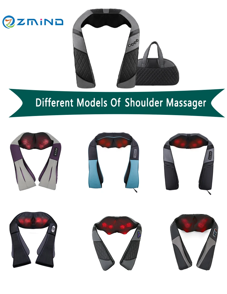 Electric Shiatsu Shoulder Body Home Office Car neck back kneading massager body muscle massager lower back massager