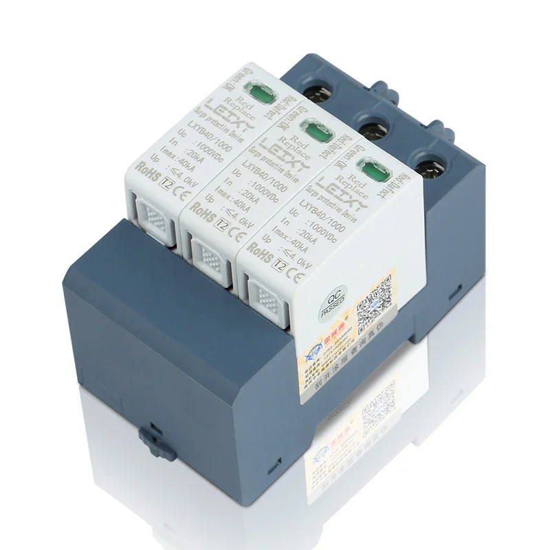 SPD 40KA 60KA 80KA 600V 1000V 3P dc surge protector usb wall charger surge protector surge protector 220v