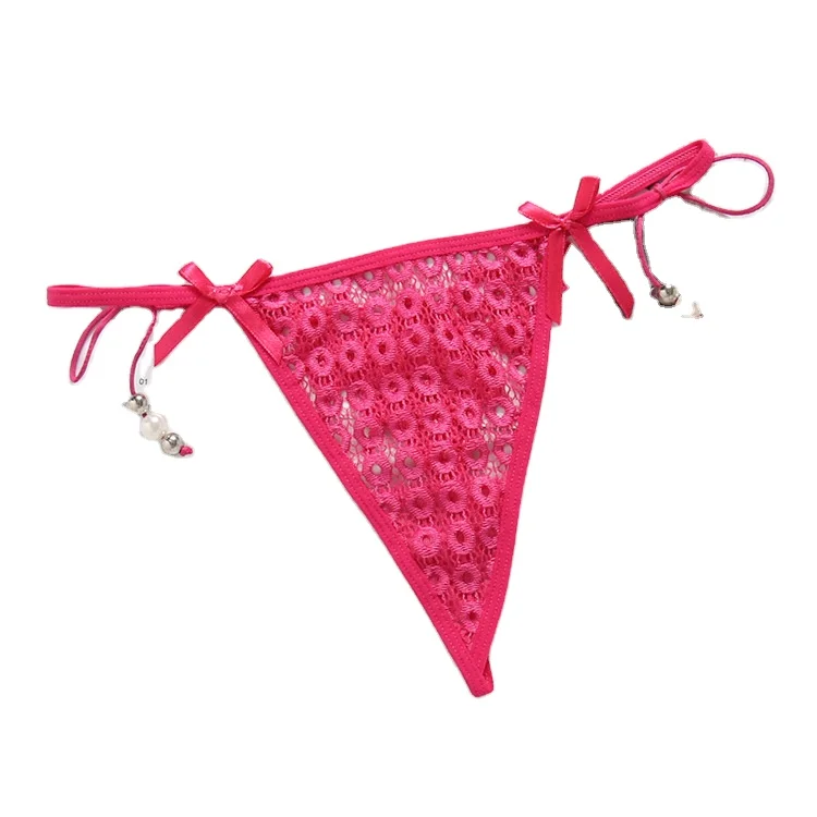 new design side tie open girls sexy lace underwear for big girls