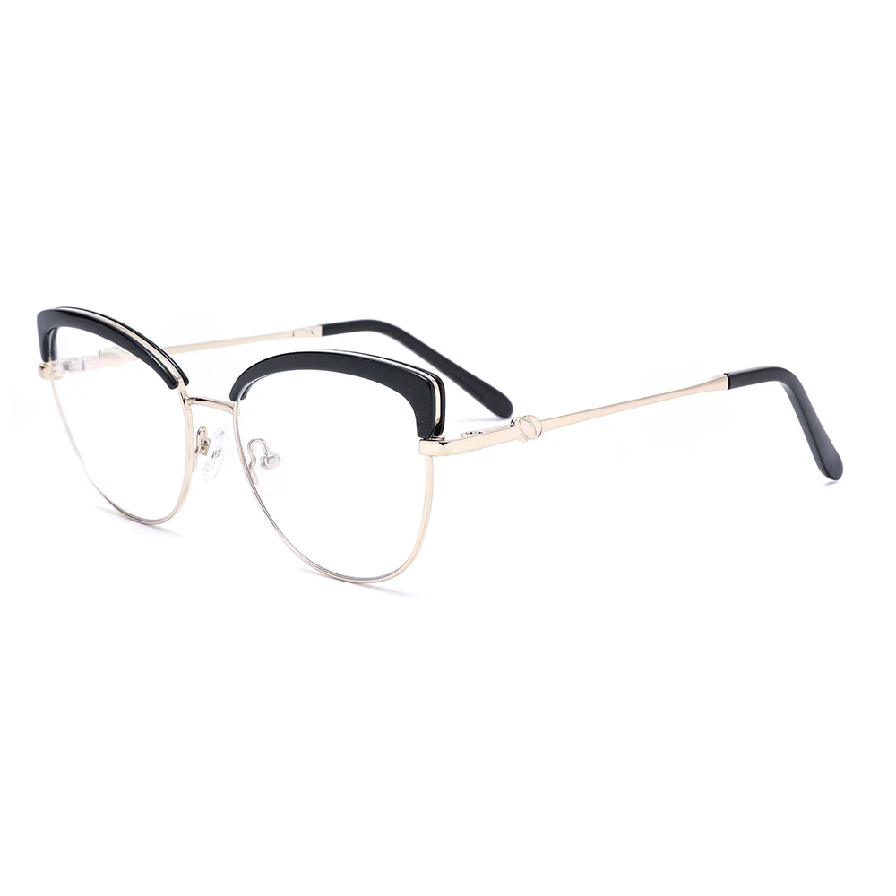 2021New Hot Sale Professional High Quality Cat Eye Optical TR90 Metal Frame For Women