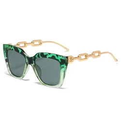 France Fashion Cat Eye Sunglasses Women Square Chain Designer Sun Glasses Wholesale Luxury Eyewear 3212