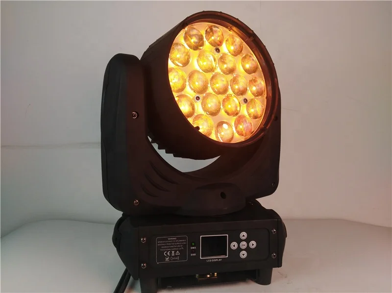 Hot Mac Aura 19*15W RGBW 4in1 LED Dicso DJ Wash stage moving head light