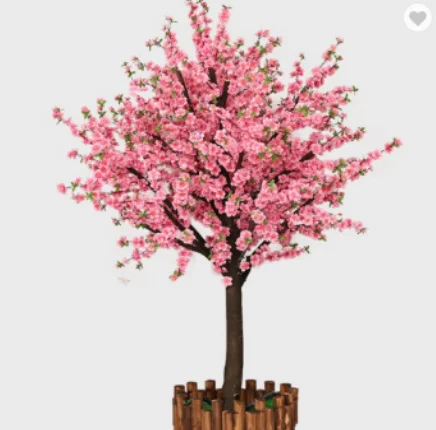 Artificial  silk cherry blossom table tree flowers wedding centerpiece trees for sell decoration wholesale