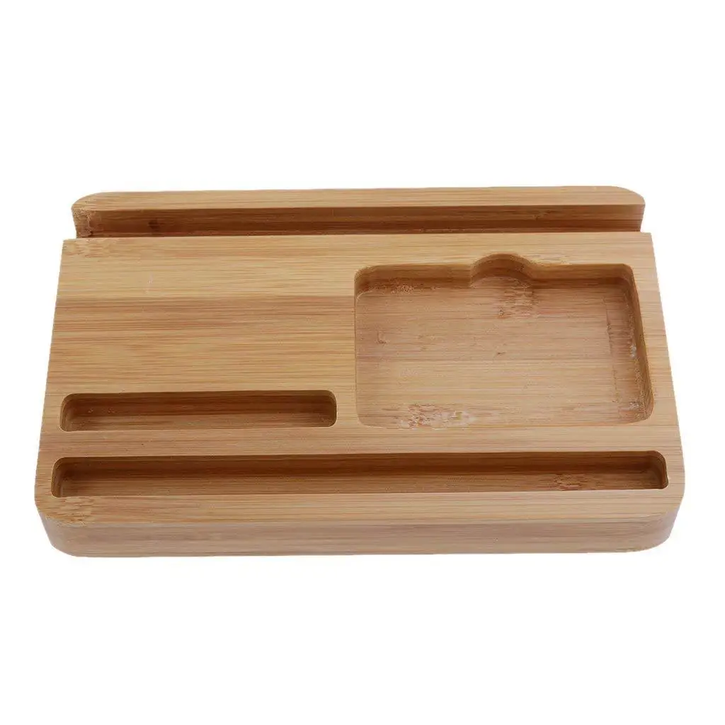  Bamboo Desk shelving - Telephone holder Writing desk pen business