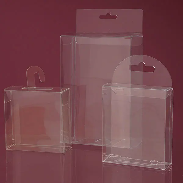 Wholesale Low MOQ Clear Plastic PVC Packaging Boxes High Quality Transparent PET Plastic Retail Packaging Box for Business