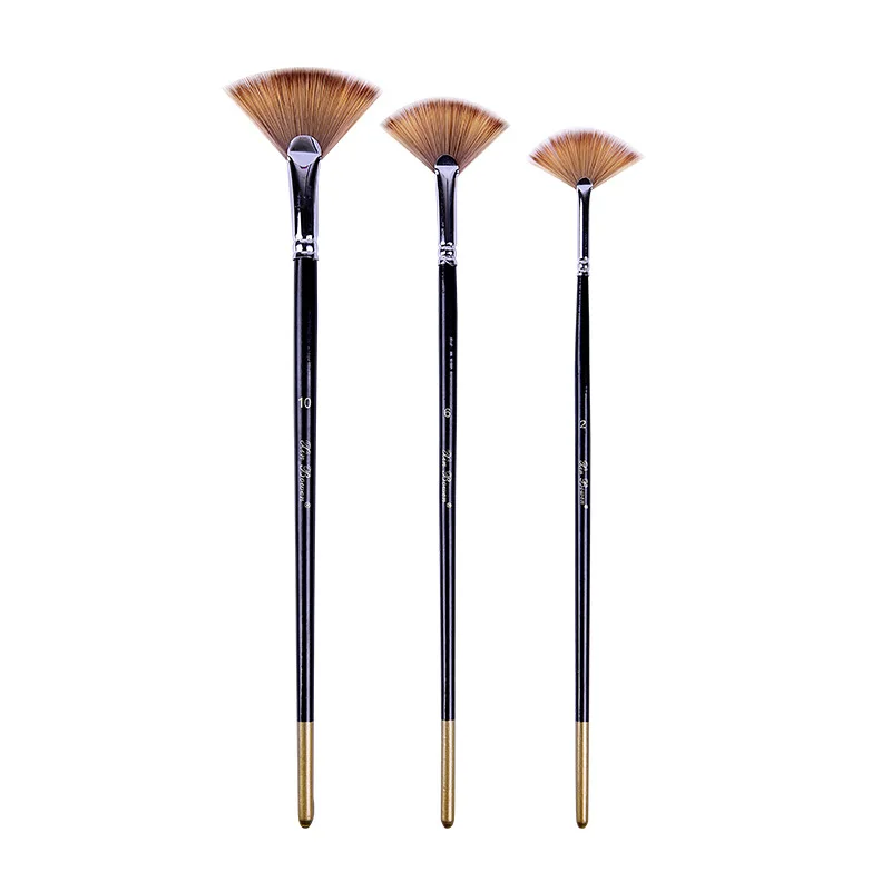 Xinbowen  nylon paint brush Silver metal brush wood print any customized logo watercolor&oil painting art supplies