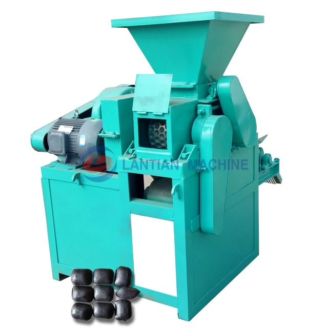 Good burning effect bbq and boiler fuel petroleum coke briquette press machine sludge shaping forming ball press machine