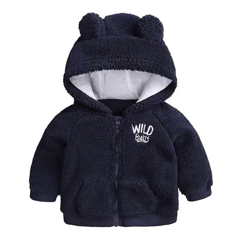 0-3 6-9 9-12 12-18 Months Polar Fleece Bomber Children Jacket for Baby Coat New Born Baby Winter Clothes Wholesale Kids Clothing