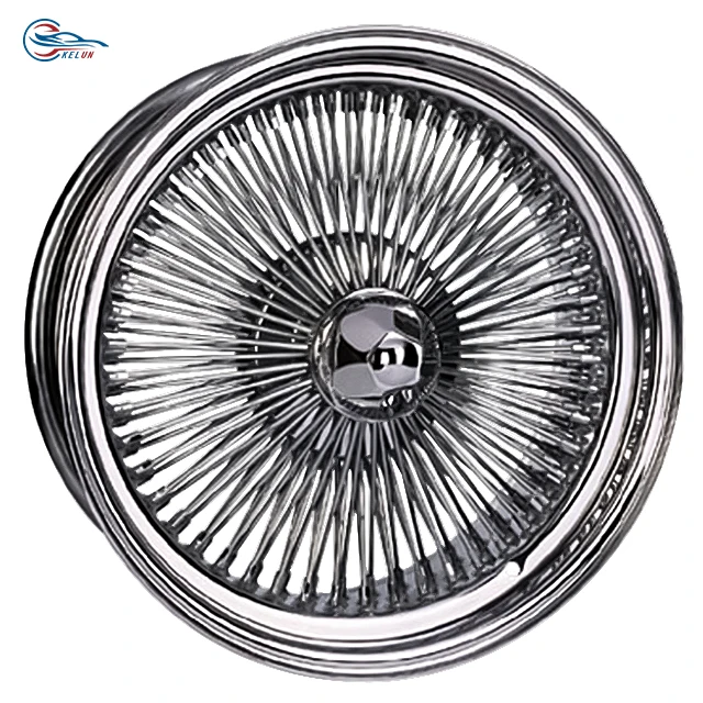 Customized Kelun Brand 28 Inches All Chrome Spoke Wire Wheel Floating Center Style