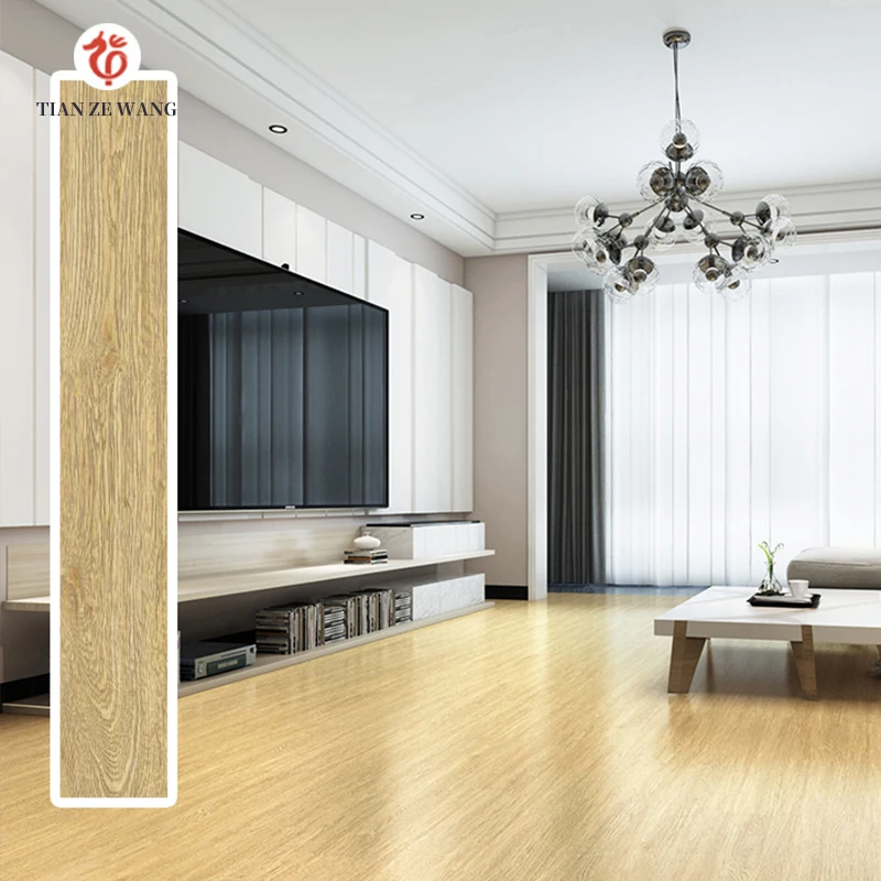 Chinese Factory good color plank look ceramic floor and wall rustic wood porcelain tile