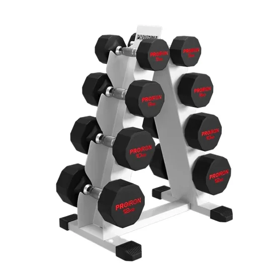 Proiron 2022 new  heavy Customized ECO iron encased  in pairs black color hex dumbbell set, dumbbells set