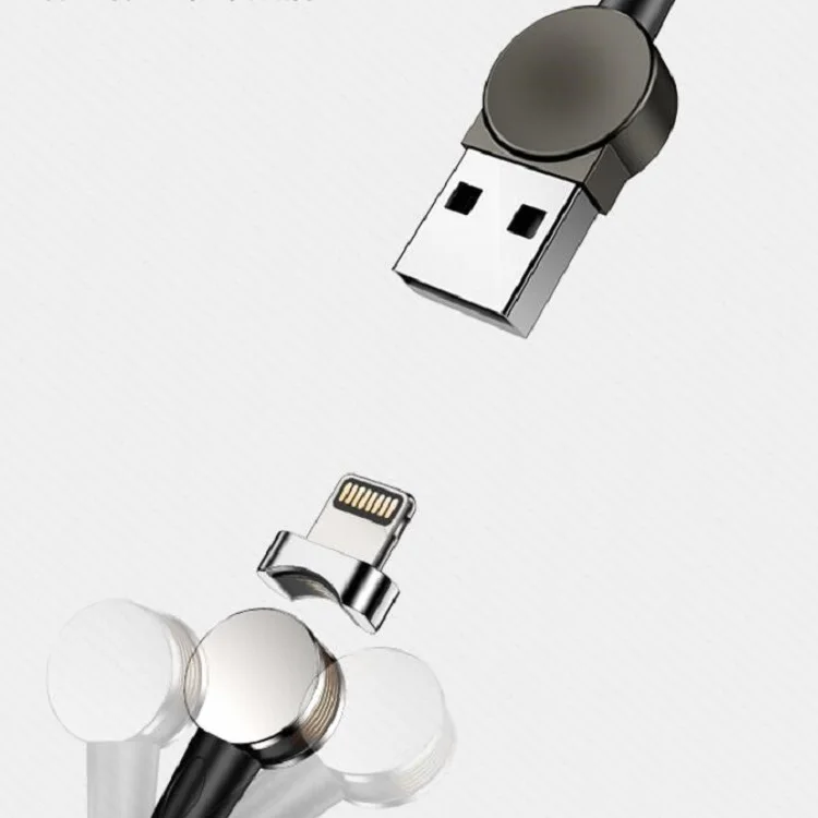Высококачественный Магнитный кабель micro usb типа c с вращением на 360 градусов Частный