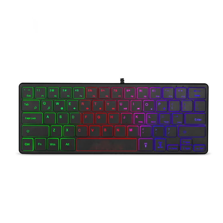 60% gaming keyboard USB Chocolate Multimedia wired keyboard 64 keys wired gaming keyboard