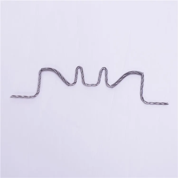 W shape tungsten evaporation spiral wire filament