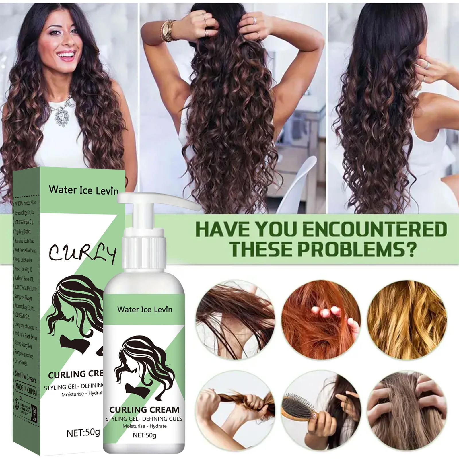 New product press curly hair foam mousse styling mousse plump and moisturizing curly hair gloss and curl control