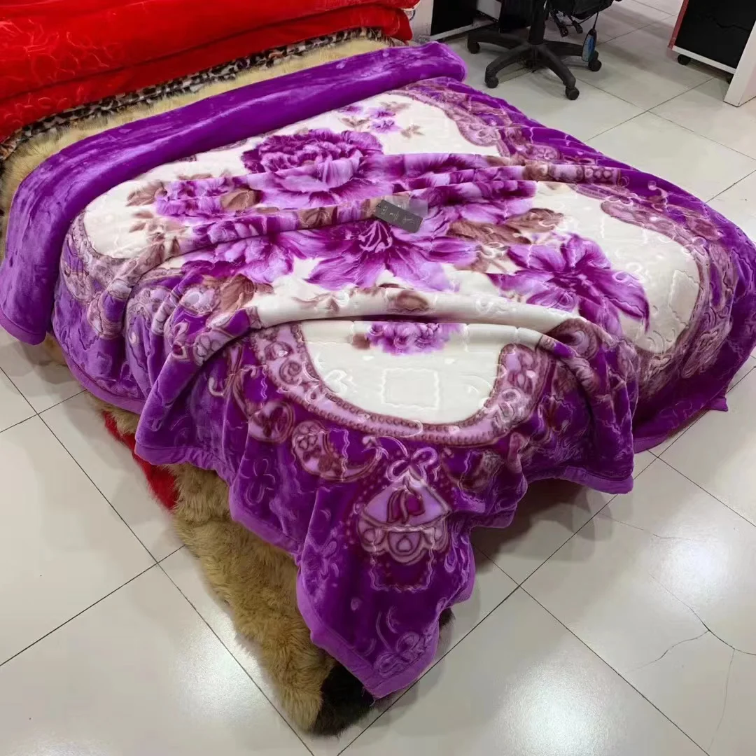 Jacquard blanket Custom Home Full Soft Cozy Plush Fluffy Thick Double layer  Various Colors Sherpa Raschel Other Blankets