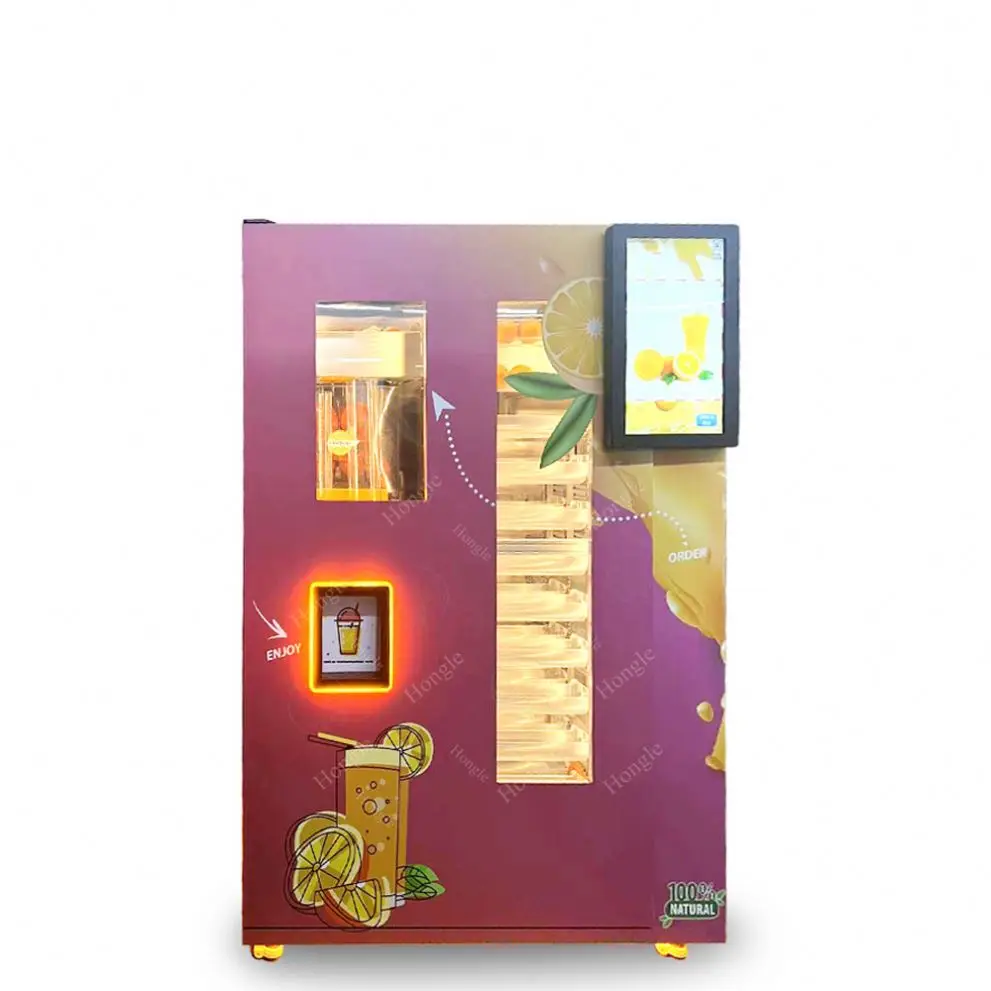 2 Juicer Fresh Fruit Vending Machine