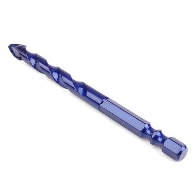 6mm Hex Shank Twist Glass Bits Titanium Ceramic Drilling Drill Set 6mm-12mm Opening diameter
