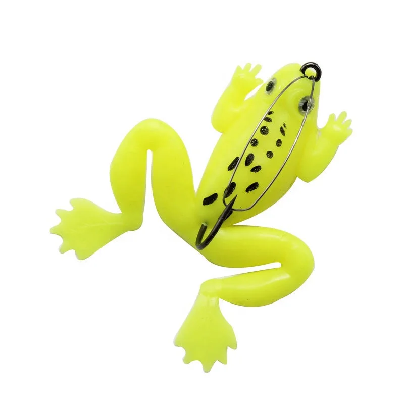High quality  Anti-hanging bottom simulation frog various weight lure soft frog bait PVC frog bait for black fish