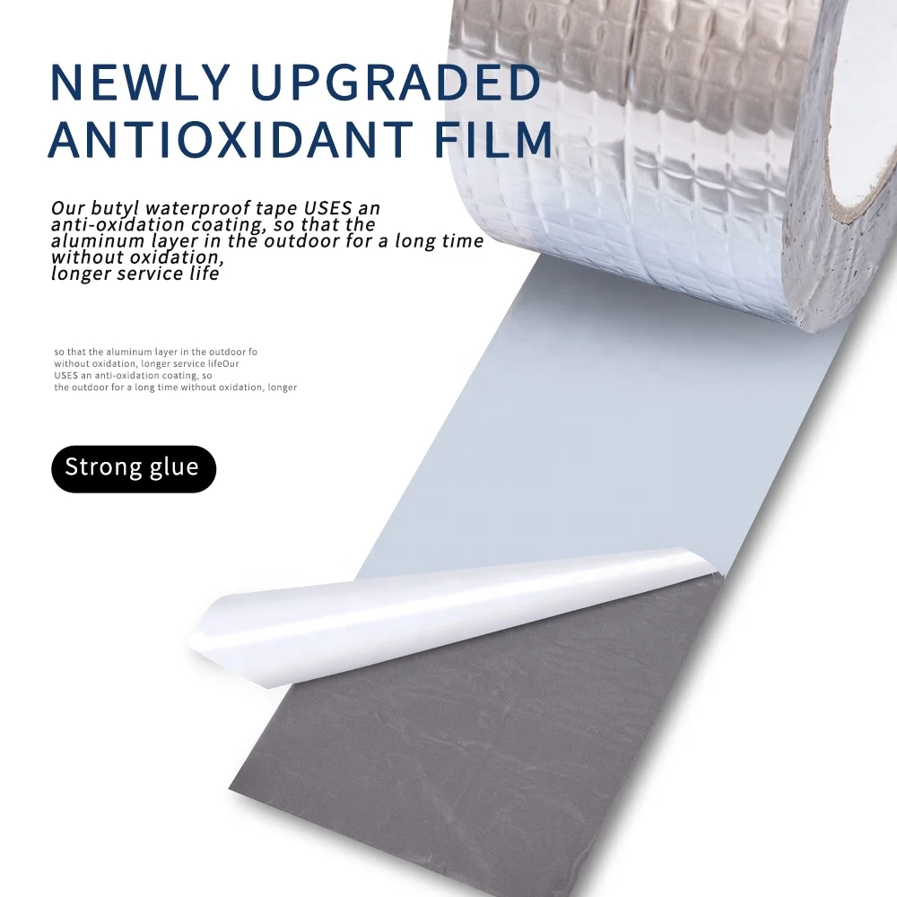 aluminum butyl tape  Waterproof Rubber Caulk  Perfect RV roof tapeWindow Sealant white butyl tape