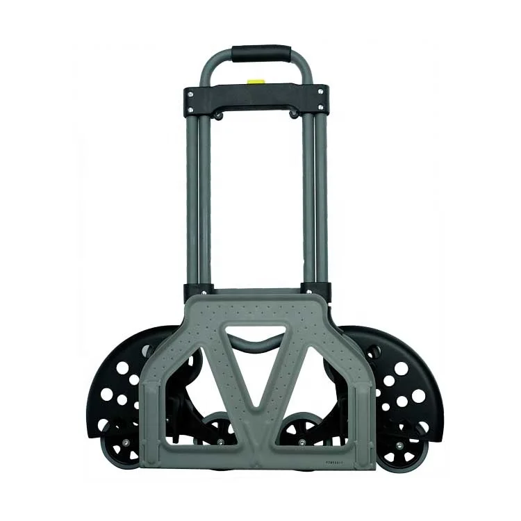 WBD Popular Black 70kg foldable transport aluminum truck hand trolley