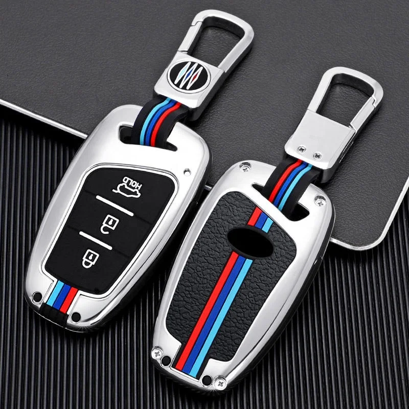Other Car Interior Accessories Zinc Alloy Leather Car Key Cover For Hyundai Grand Santa Fe Ix45 Genesis Equus Azera 2013 2014 20