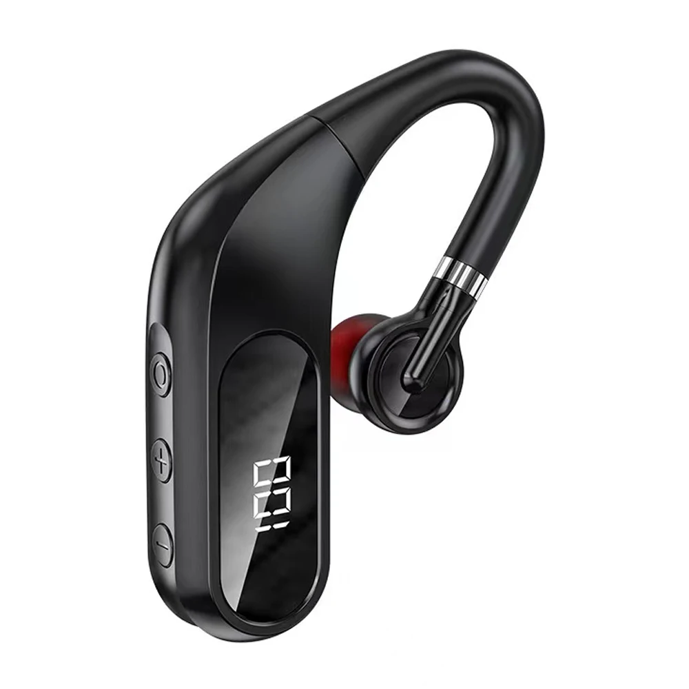 Amazon Hot Hanging Ear Business Headphone Single Earphone With Rotatable Microphone Blueteeth 5.0