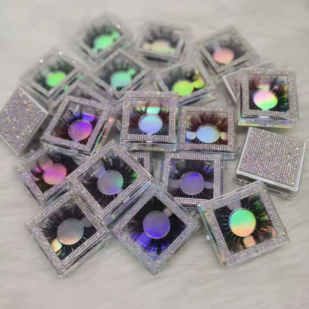 5d best selling create your own brand eyelashes fluffy handmade long mink lashes with packaging