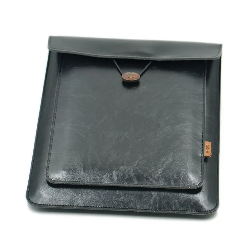 Double Layer High Capacity Laptop Bag Cover,Microfiber Leather Laptop Sleeve Case For M1 MacBook Pro Air 12/13.3/14/15.4/16