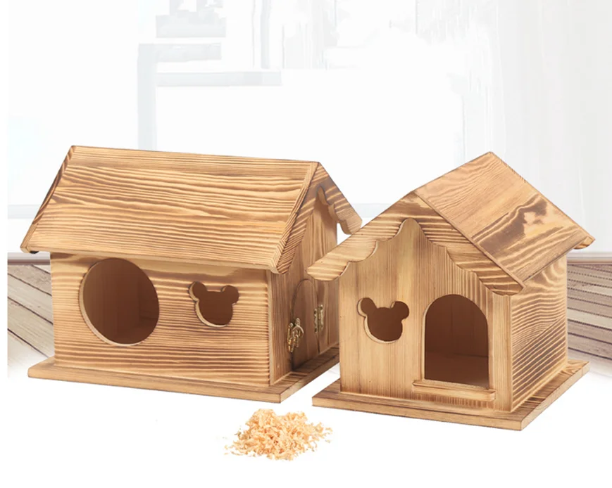 Hamster Chinchilla Small Animals Pet Hut Wooden House
