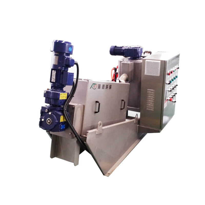 Малый процесс очистки сточных вод упаковка машина для обезвоживания винт пресс