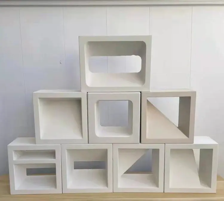 Hotsale cement concrete 3D hollow block interior decoration spot supply hollow brick