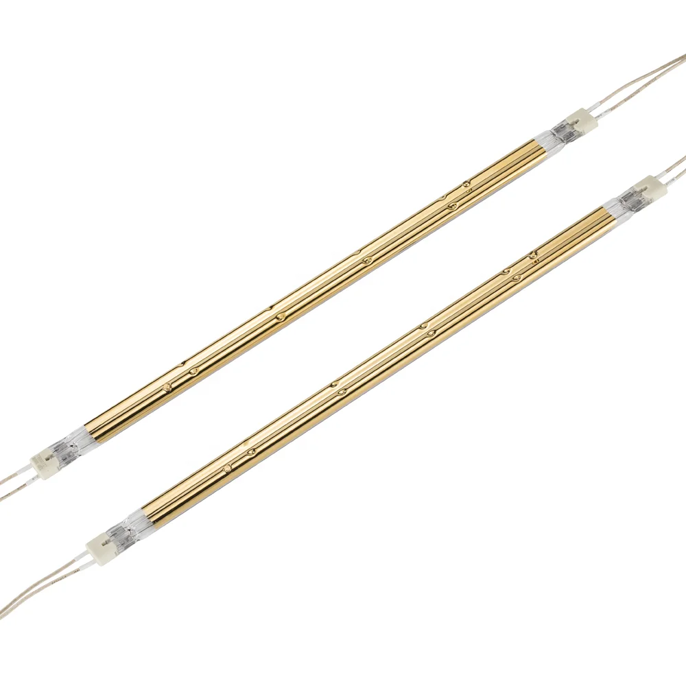 
230v 2500w Electric infrared glass heater machine element part infrared heating tungsten quartz halogen twin tube lights lamp 