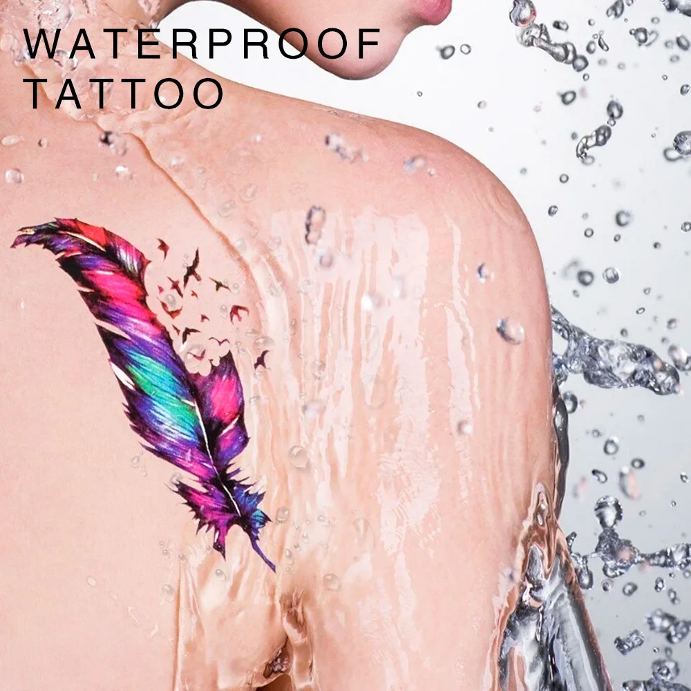 retro hot stamping silver gold tattoo sticker waterproof metallic tattoos men girl party  glitter tattoo body decoration