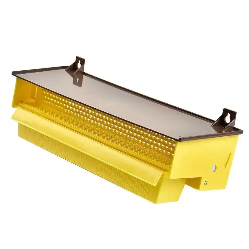 simple pollen collector beekeeper with wood pollen trap for plastic pollen trap
