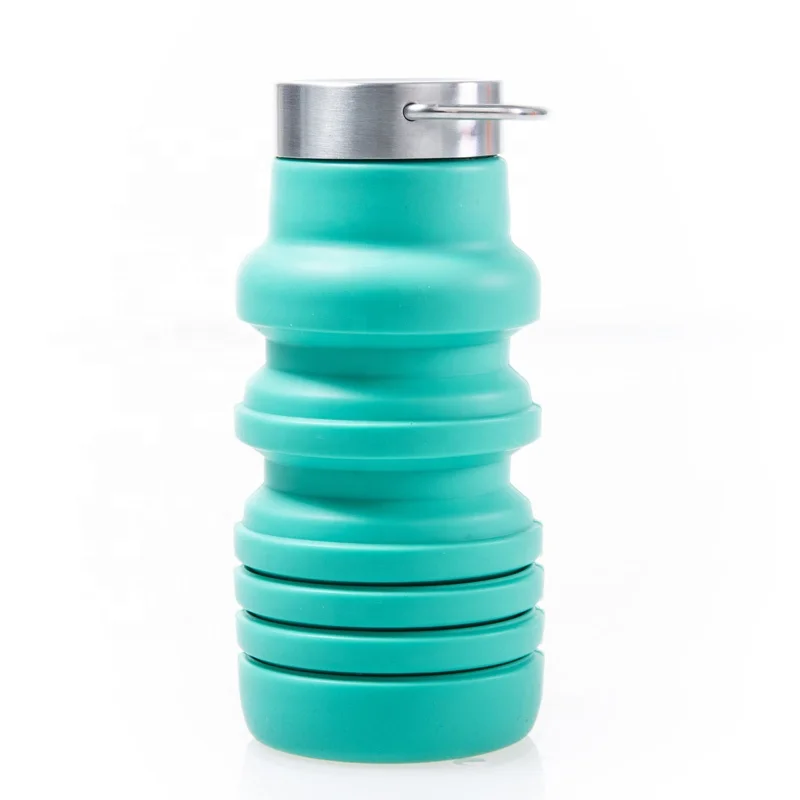 New design silicone folding drinking collapsible drink water bottles silicone bottle water