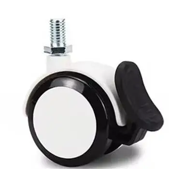 50mm Nylon/PVC/PU Medical/Hospital Castor Caster Brake Hospital Bed Trolley with Rotating Mute Wheel Plastic Material